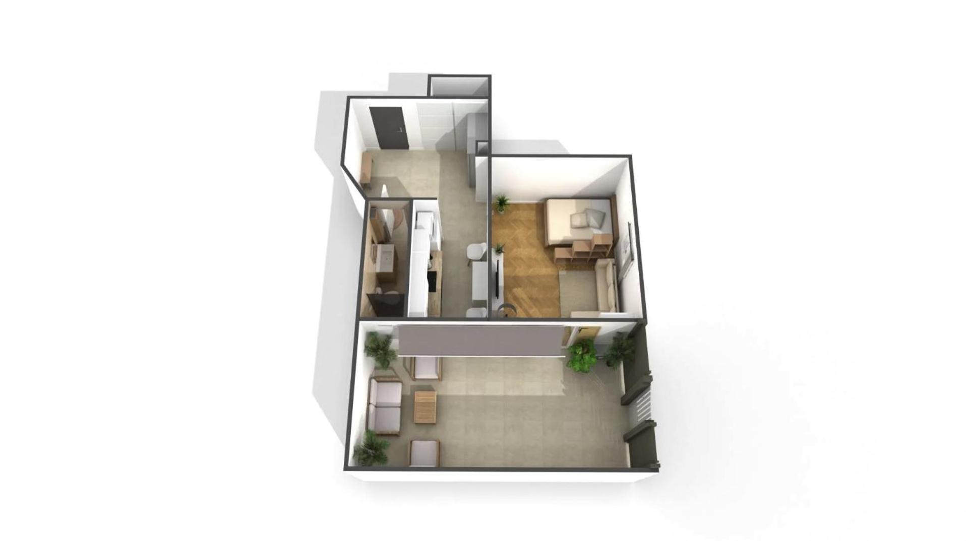 - Bright & Modern - Private Terrace - Aircon - Near Train & Appartement *